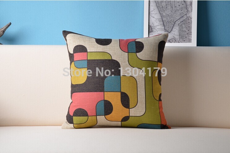 indian style abstract pattern cotton linen home cushion cover ,sofa pillow, pillows decorate, modern pillow cover. pillow case