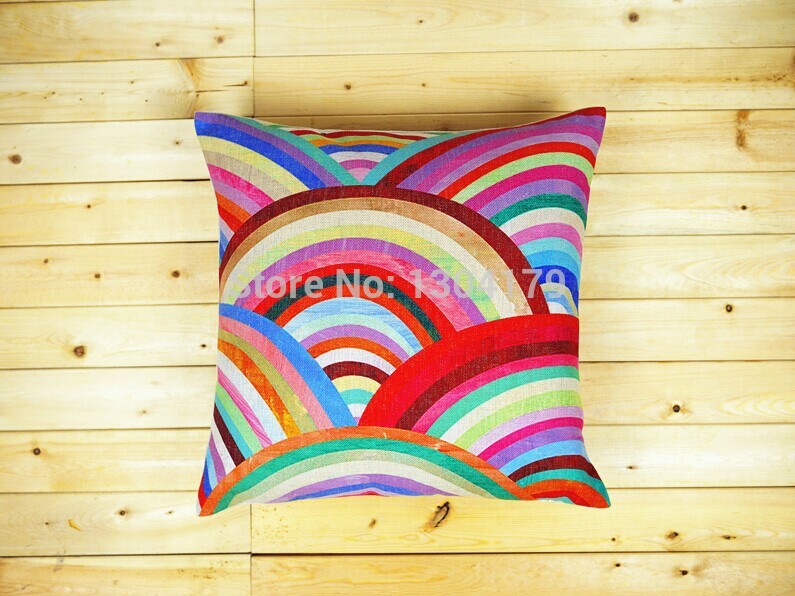 linen cotton colorful cushion cover /pillow cover /decorative sofa pillow /cushion/pillow sham/pillowcase