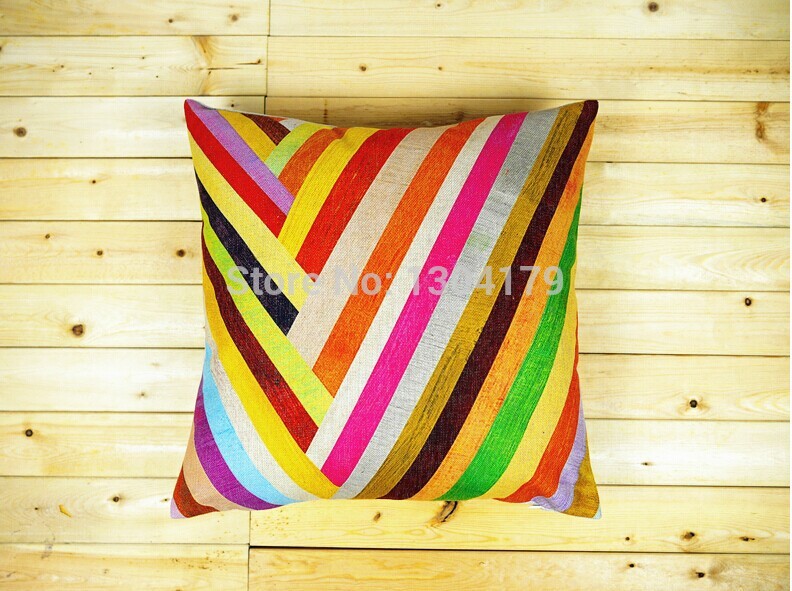 linen cotton colorful cushion cover /pillow cover /decorative sofa pillow /cushion/pillow sham/pillowcase