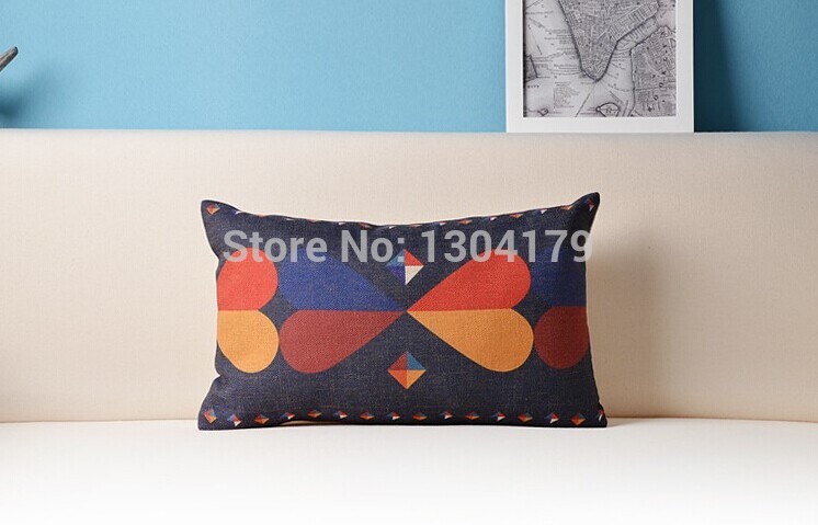 love heart shape lumbar pillow cushion covers sofa chair cushions capa de almofada 30cm*50cm home decor