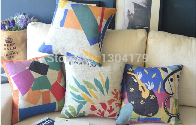 matisse painting cushions home decor modern minimalist fresh cushion pillow fashion creative cushion cover whole