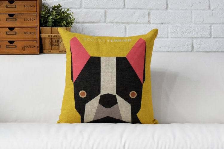 pillow covers animal lovely cartoon dog driving car almofadas 45x45cm pillow cover  gift decorative cushion seat