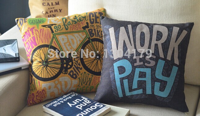 selling european graffiti fashion home cushion cover cotton linen pillow cover decorative pillows home decor