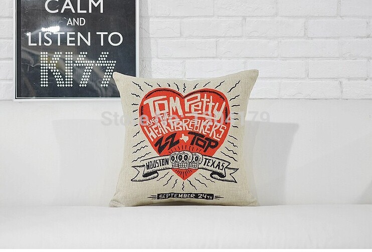 street graffiti sofa cushion cover creative cartoon pillow cushions retro linen material decorative pillow covers