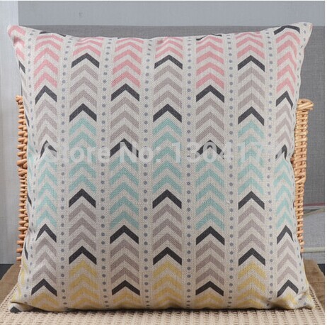 style decorative pillow covers 4pcs pillowcase cotton linen cushion cover 45cmx 45cm chevron decorative throw pillows