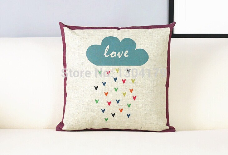 the erupe brief cotton pillow personality cotton sofa pillow sofa pillow case / cushion cover home decor 4 pcs/lot 45*45cm