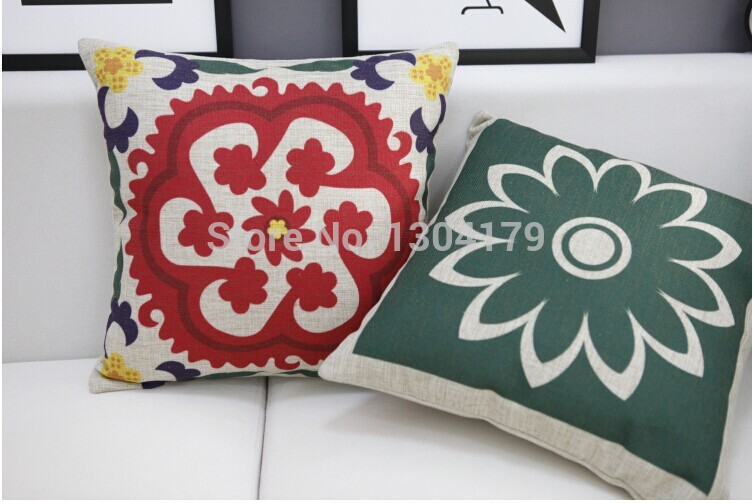 whole! 2pcs the nordic nation wind linen cushion pillow cover pillow cushions sofa car cushions linen pillow cushion cover