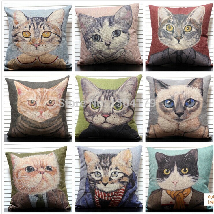 whole cartoon cat cushions pillow reminisced brief fluid sofa cushion cushions home decor cushions !