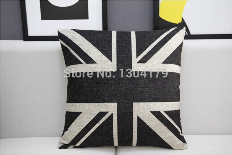 whole english personality black cushion cover detective sherlock burlap pillow cover british literary pillows home decor