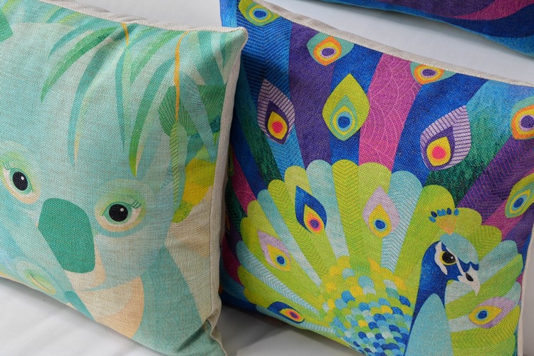 whole sofa pillow decor fresh cartoon owl green pillowcase 45 * 45cm dot decorative pillows sofa cushions