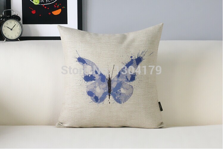 zakka 2014 new arrival butterfly pillow cover cushion cover home decoration/car decoration/wedding decoration-