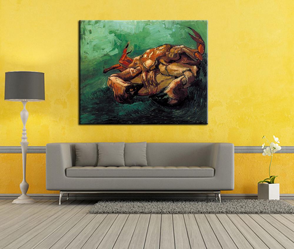 a crab on its back by vincent van gogh paintings handmade reproduction museum quality animal oil painting on canvas 40x50cm