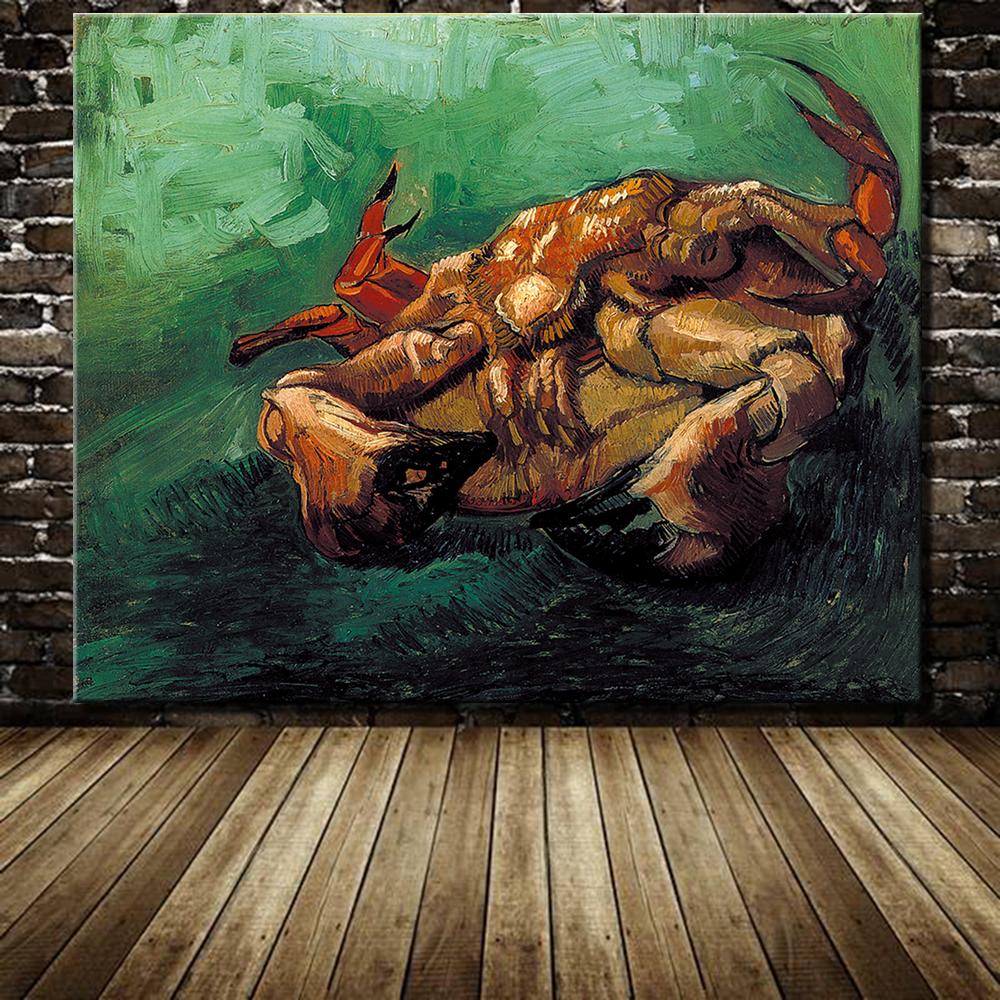 a crab on its back by vincent van gogh paintings handmade reproduction museum quality animal oil painting on canvas 40x50cm