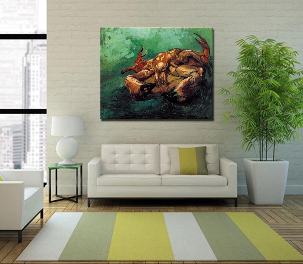 a crab on its back by vincent van gogh paintings handmade reproduction museum quality animal oil painting on canvas 40x50cm