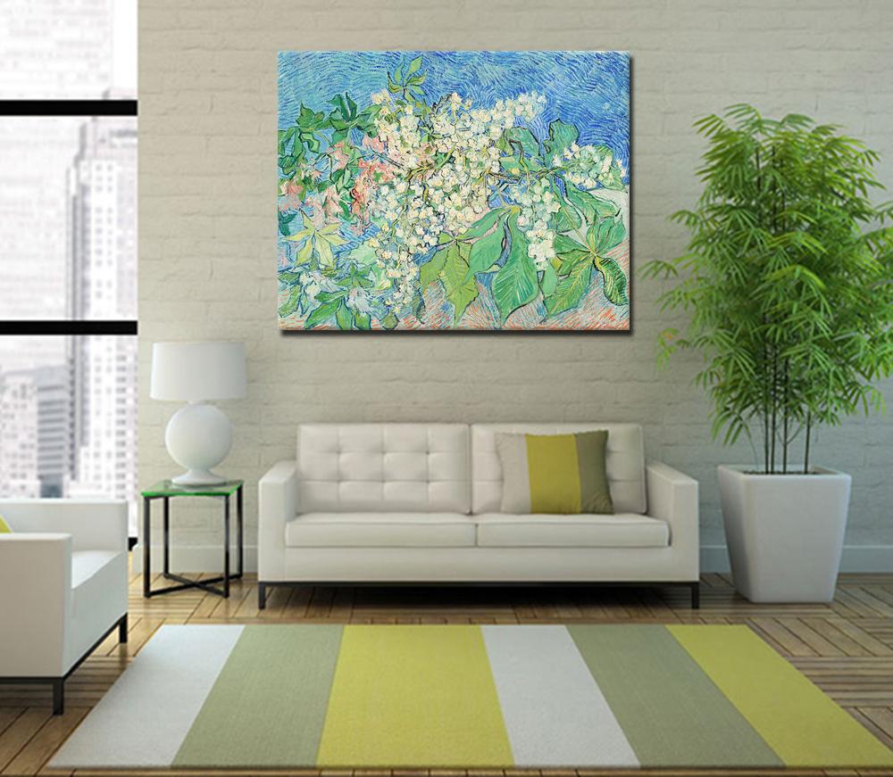 blooming chestnut tree of vincent van gogh paintings museum quality handmade reproduction flower oil painting on canvas