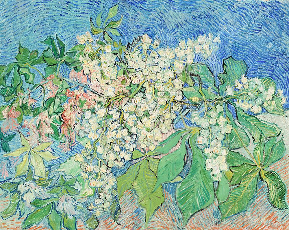 blooming chestnut tree of vincent van gogh paintings museum quality handmade reproduction flower oil painting on canvas