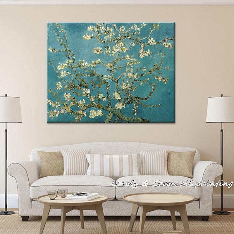 blossoming almond tree oil painting of vincent van gogh reproduction oil painting on canvas wall art picture for home decoration