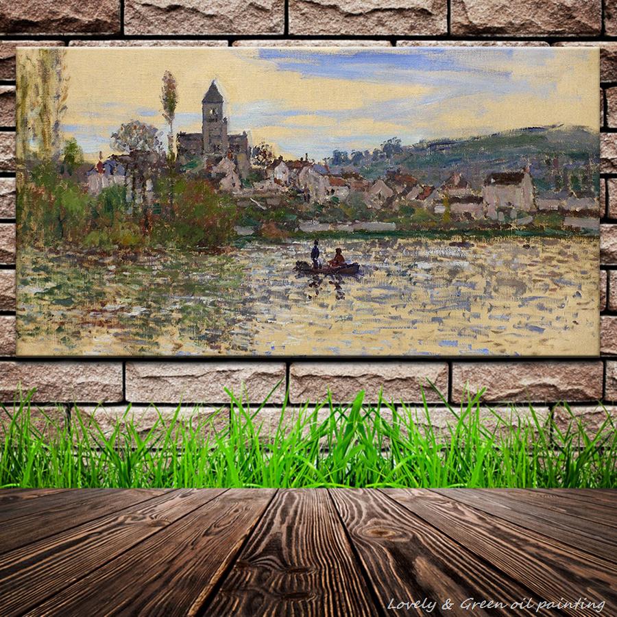 handpainted claude monet oil painting reproduction abstract modern oil painting on canvas building wall painting home decoration