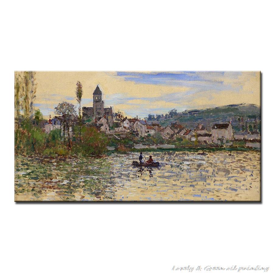 handpainted claude monet oil painting reproduction abstract modern oil painting on canvas building wall painting home decoration