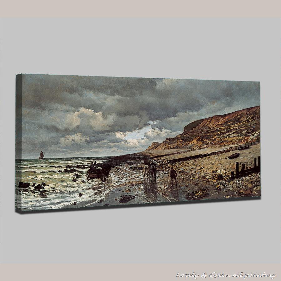 handpainted monet and the sea seascapes oil painting reproduction impressionist oil painting on canvas wall picture home decor