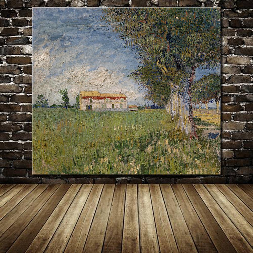 home decor frameless decorative painting on canvas handmade reproduction vincent willem van gogh landscape picture