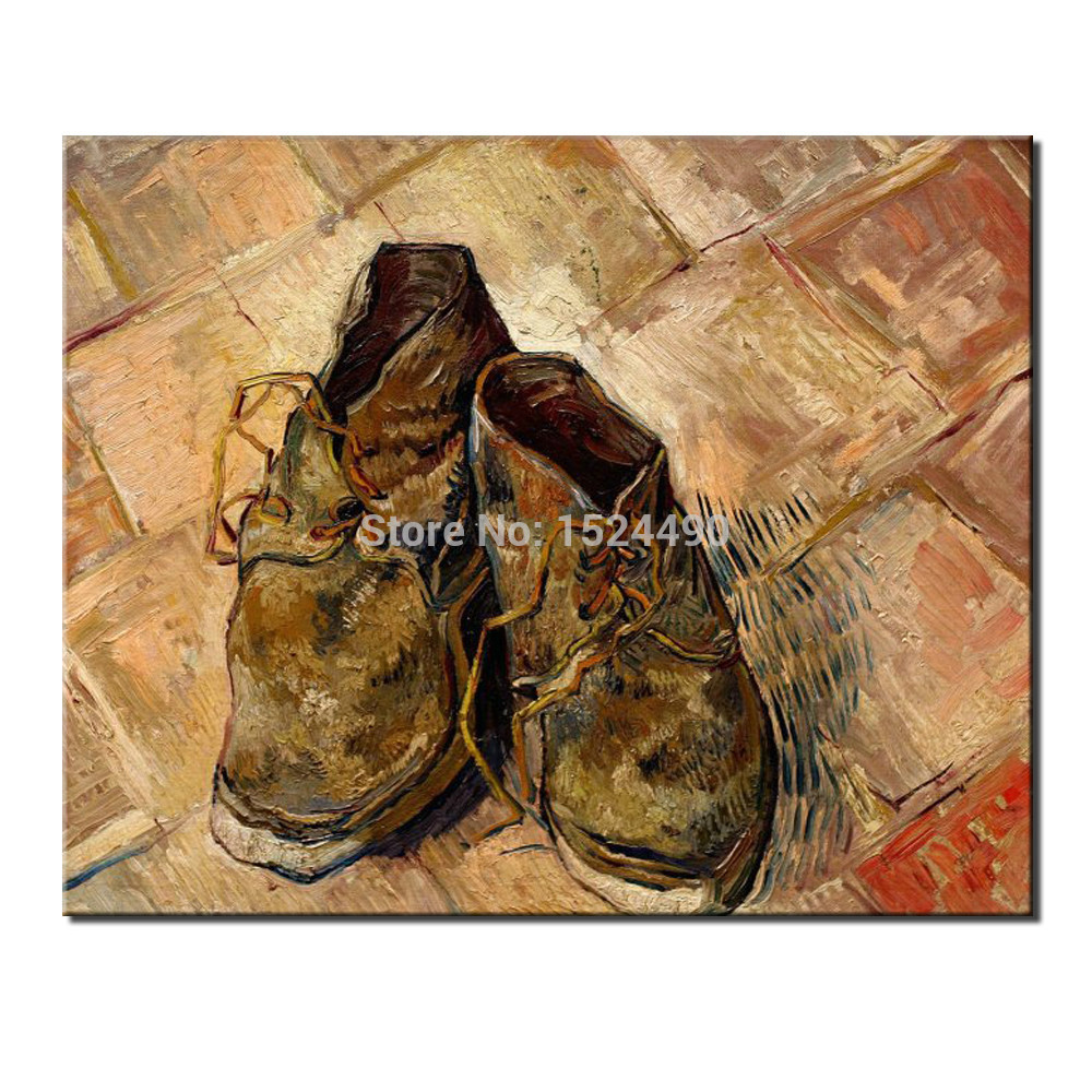 pair of shoes by vincent van gogh handmade reproduction oil painting on canvas wall art picture for home decoration hy141470