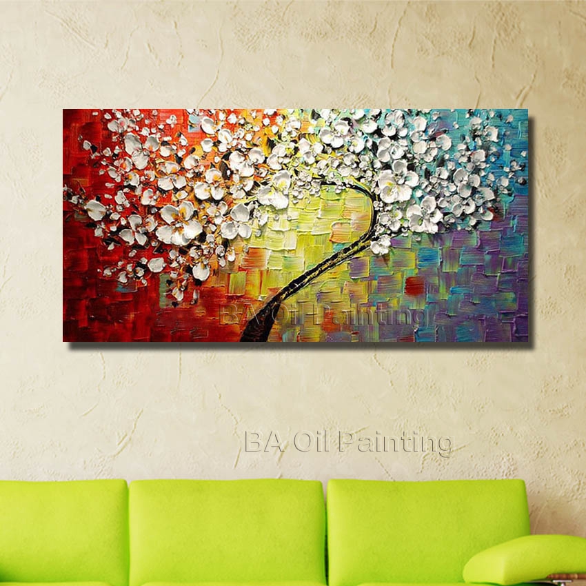 wall art abstract paintings modern oil painting on canvas home decoration living room pictures handpainted no framed hf0010