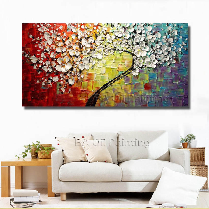 wall art abstract paintings modern oil painting on canvas home decoration living room pictures handpainted no framed hf0010