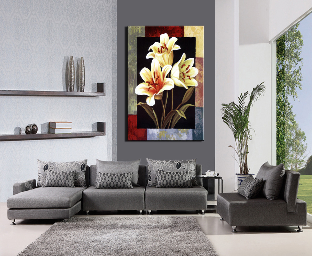 1 pieces modern canvas painting flowers home decoration wall art hd picture paint on canvas prints