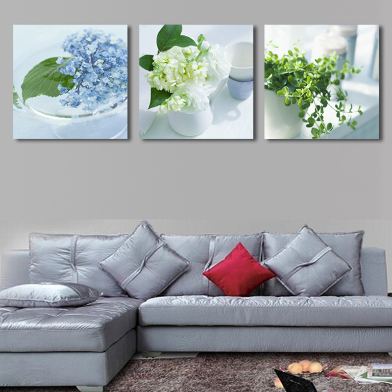 3 panels/set flowers picture printed on canvas print painting artwork home decoration painting (unframed)