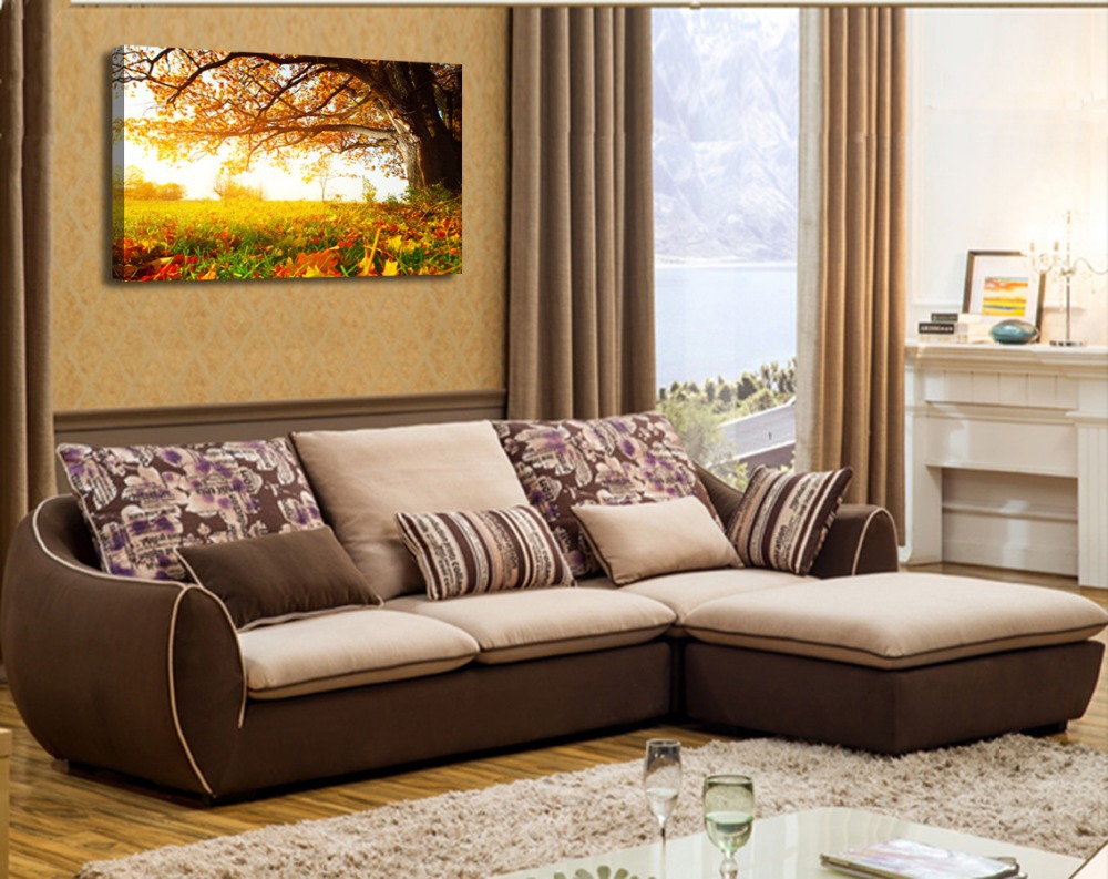 beautiful autumn maple ,1 panel/set hd canvas print painting artwork,, decorative painting h01751d-n