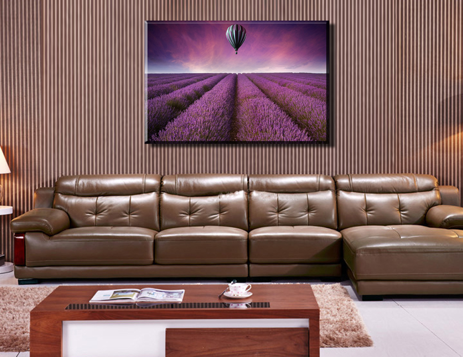 beautiful lavender original and air balloons , 1 panel/set hd canvas print painting artwork, , whole h00251d-n