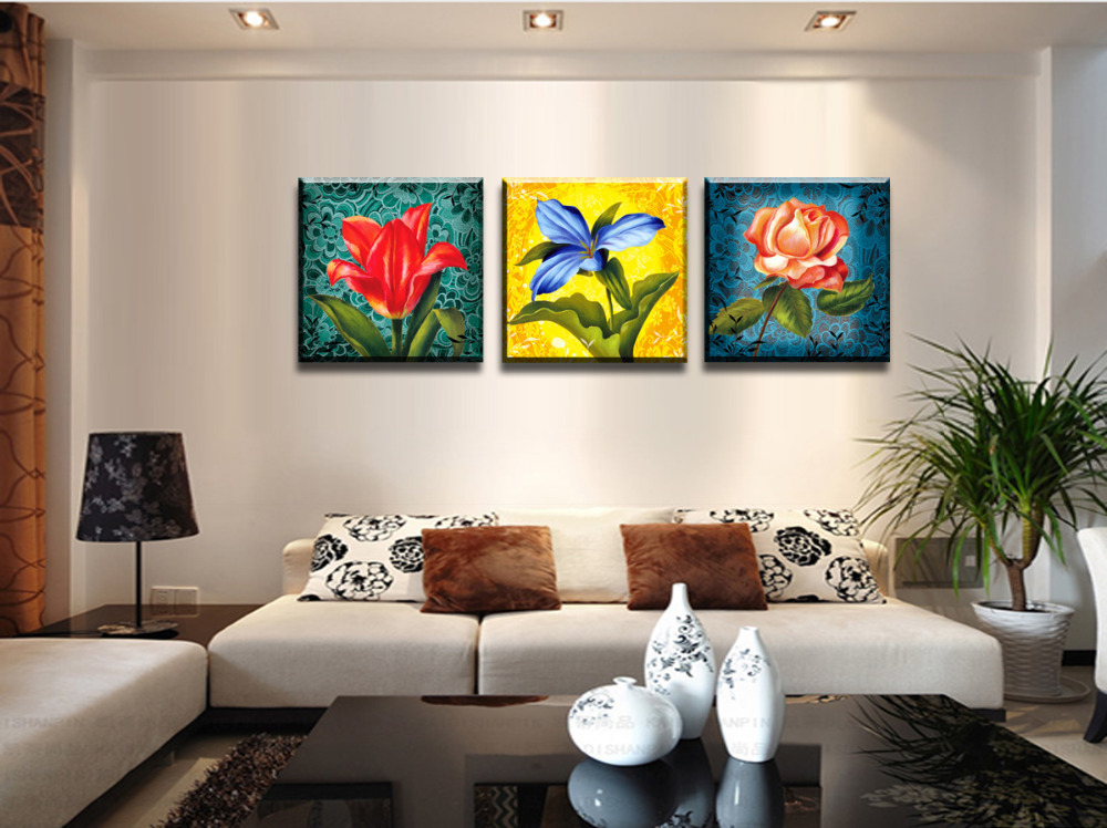 beautiful roses 3 panels/set picture hd canvas print painting artwork sell decorative painting