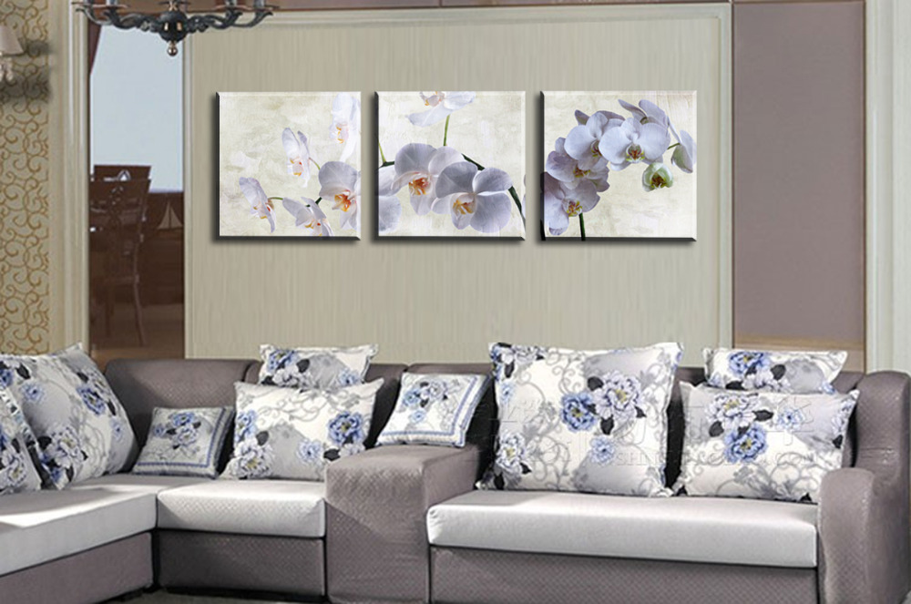 phalaenopsis 3 panels/set hd picture canvas print painting artwork, sell decorative painting unframed