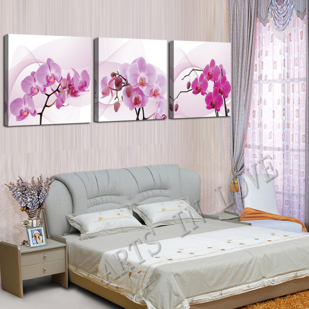 pretty plum 3 panels/set picture art hd canvas print painting artwork sell decorative painting for living room