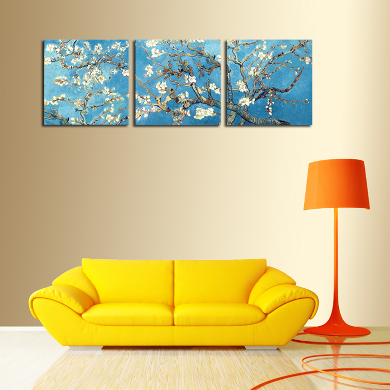 unframed 3 panels modern flower canvas wall art home decorative art picture paint on canvas prints