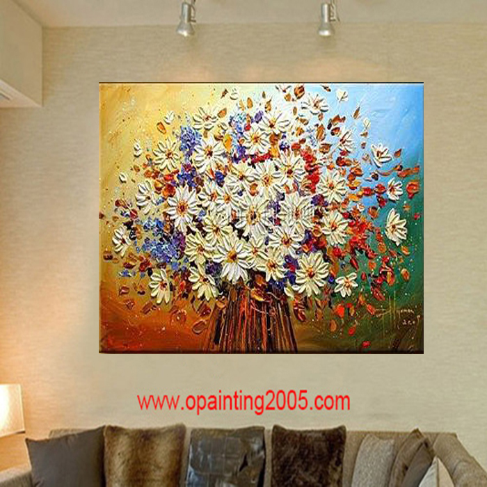 handpainted modern flower frameless picture top home decoration oil painting 12x16inch gift paint kinfe thick paintings