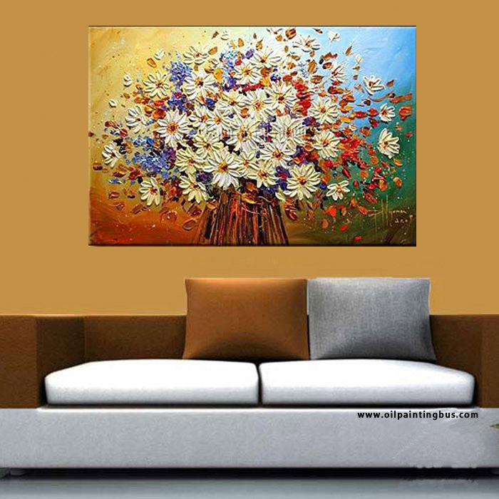 handpainted modern flower frameless picture top home decoration oil painting 12x16inch gift paint kinfe thick paintings