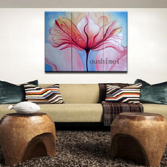 hand painted pictures abstract flowers oil painting wall painting home decor art picture on canvas for living room wall decor