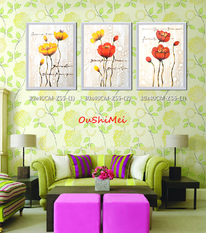 hand painted wall paintings home decor abstract pictures on canvas oil painting for living room decor hang decoration flower