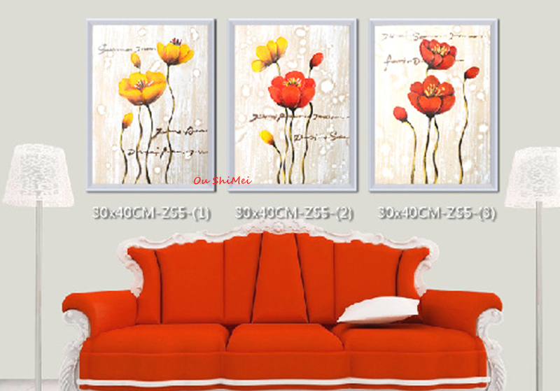 hand painted wall paintings home decor abstract pictures on canvas oil painting for living room decor hang decoration flower