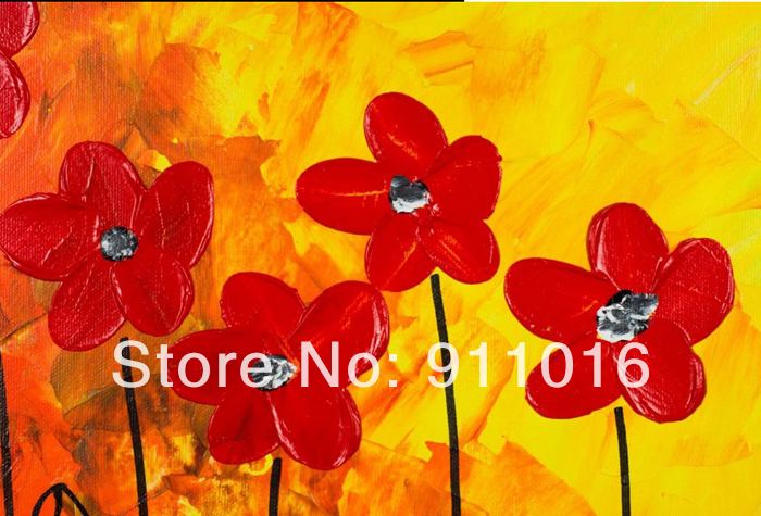 handmade abstract oil painting flower pictures on wall craft art paintings on canvas home decor modern painting for living room