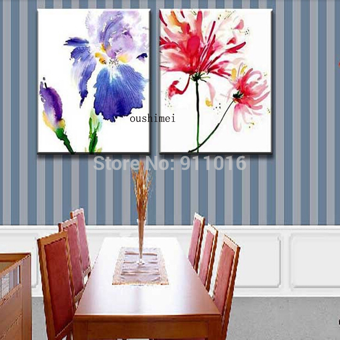 handmade oil painting abstract on wall art picture for living room decor modern flowers home decor group of paintings craft