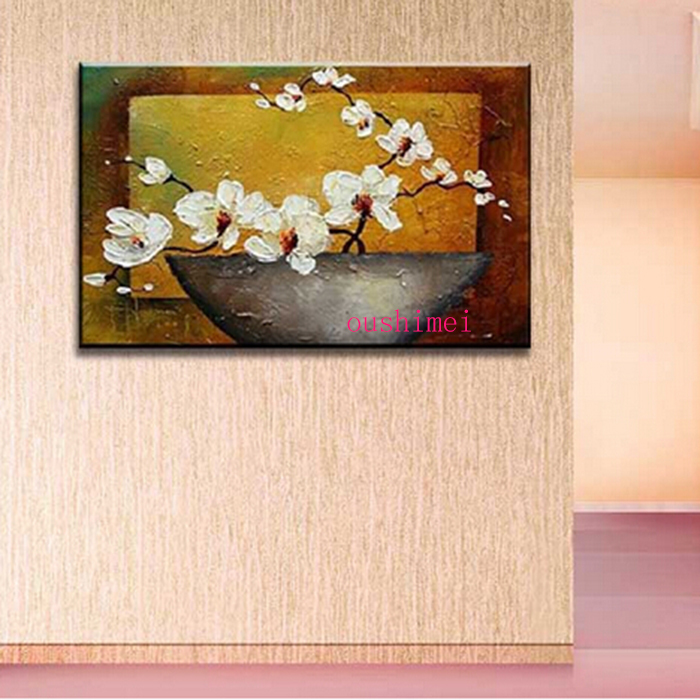 handmade oil painting on canvas abstract paintings home decor picture wall art flower on wall for living room decor