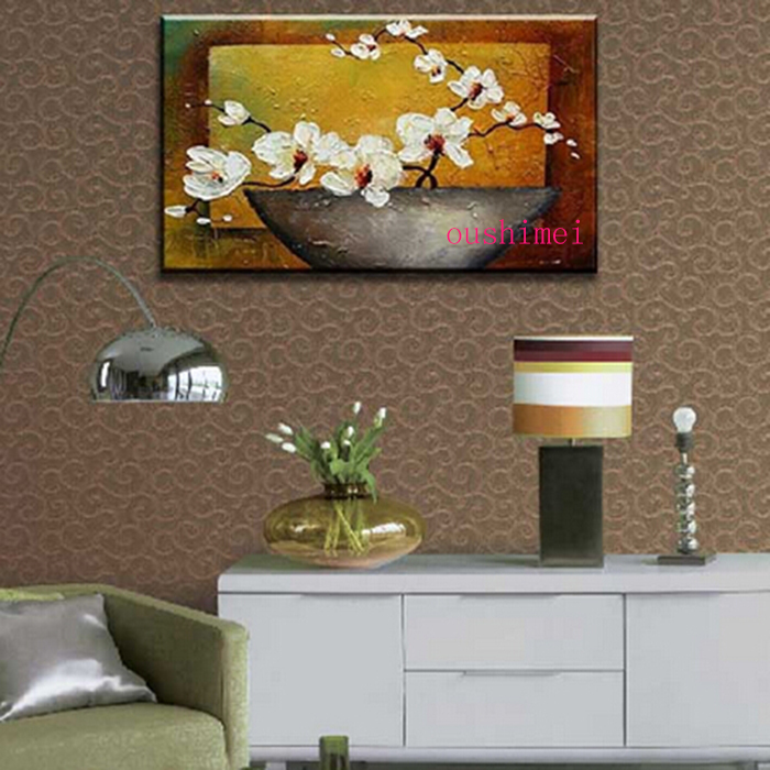 handmade oil painting on canvas abstract paintings home decor picture wall art flower on wall for living room decor