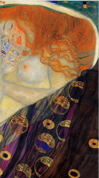 gustav klimt danae hand painted oil painting on canvas tds-gk010