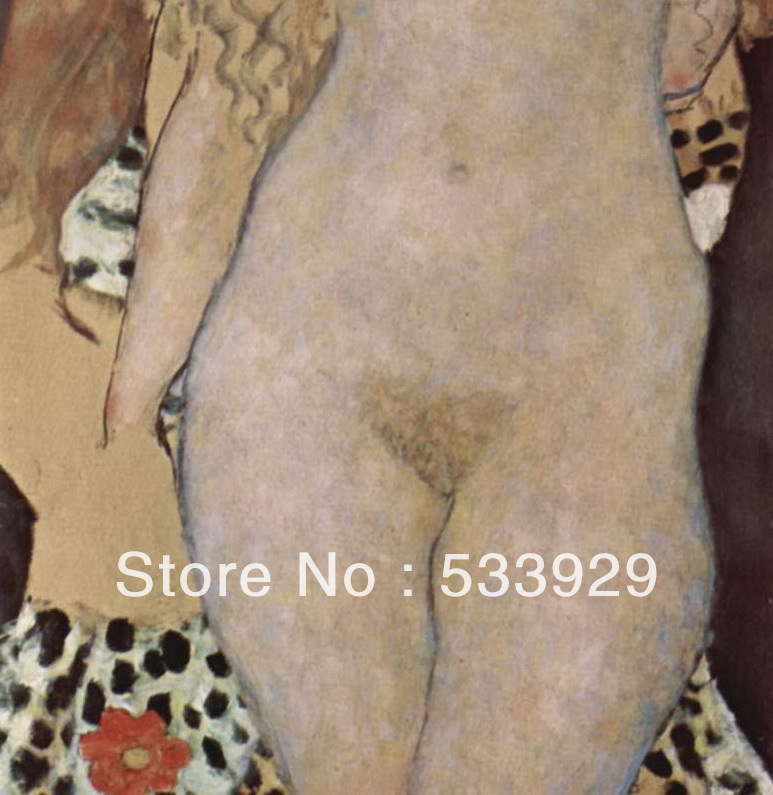 gustav klimt figure hand painted oil painting on canvas tds-gk001 16x48inch