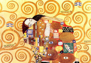 gustav klimt hug hand painted oil painting on canvas abstract oil painting