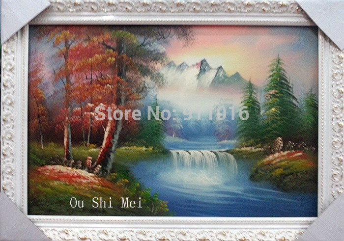 hand painted oil painting autumn landscape picture for living room wall decor home decor painting no frame craft scenery art