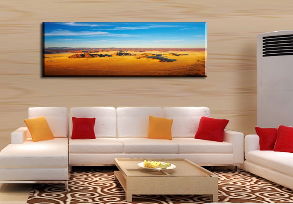 desert and blue sky,1 panel/set hd canvas print painting artwork, .decorative painting s02242d-n